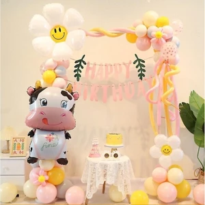 Bóng Bay Trang Trí Bò Sữa Cute - Tiến Bóng Bay Cao Su