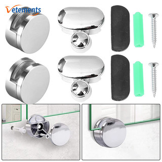 Mini Tròn Hợp Kim Kẽm Treo Tường Gương Cố Định Kẹp Phòng Khách Kính Giữ Khóa Nhà Di Động Không Khung Gương Gắn Giá Đỡ