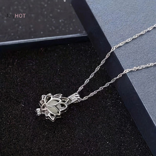 Julyhot Dạ Quang Phát Sáng Trong Bóng Tối Mặt Trăng Hoa Sen Hình Mặt Dây Chuyền Vòng Cổ Dành Cho Nữ Yoga Cầu Nguyện Phật Giáo Trang Sức Massivedeals