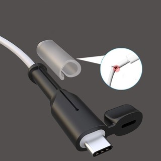 [Còn hàng] Bộ bảo vệ cáp PURECOTTON0, Nắp bảo vệ cáp sạc sạc bằng silicon loại C, Bộ tiết kiệm dây Phụ kiện vỏ chống bụi Vỏ silicon