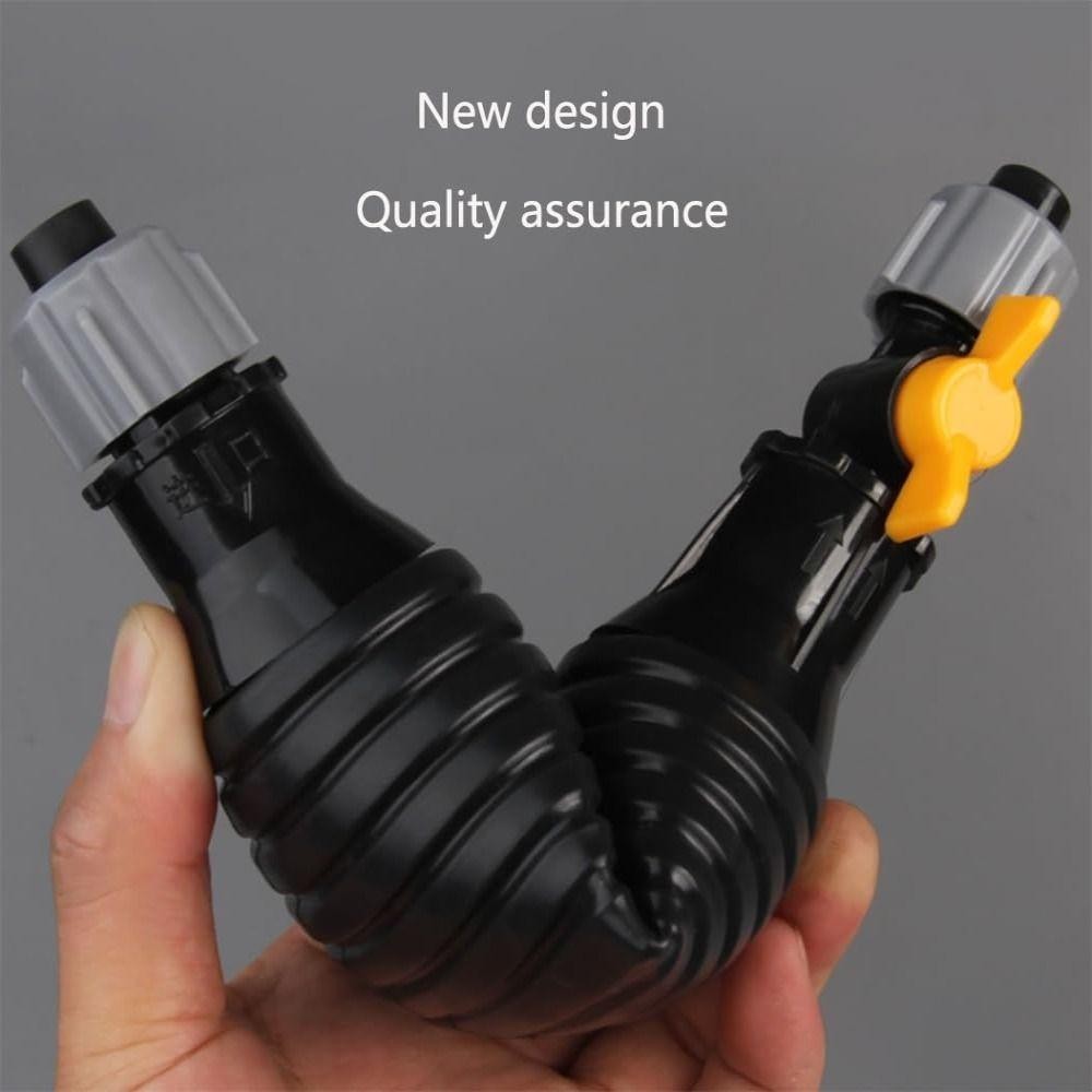 Máy bơm dầu khí cầm tay FUHUIOT, vòi Siphon chạy xăng bằng tay đa năng, bình xăng ô tô, van lưu lượng an toàn, khóa cố định