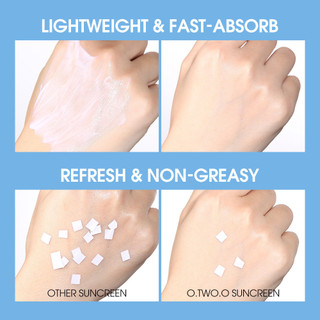 O.TWO.O Bộ 3 sản phẩm giá trị Kem chống nắng + Kem lót + Xịt khóa lớp nền trang điểm tự nhiên trong suốt nhẹ nhàng nhanh chóng Không tì vết Màu da đều màu Bảo vệ da Chống thấm nước Chống mồ hôi Dài L ღ Trang điểm lấp lánh cho cô gái màu hồng