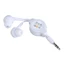 Btsg 3 5mm Tai nghe có thể thu vào Cáp âm thanh phụ trợ Tai nghe nhét tai cho điện thoại ô tô MP3 MP4 Phụ kiện loa nhạc