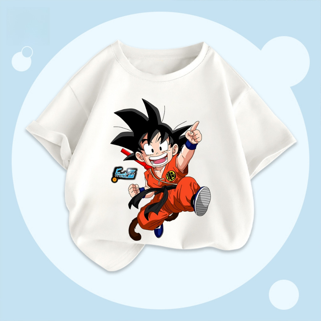 Áo thun trẻ em Dragon Ball - In hình hoạt hình dễ thương, thời trang thoải mái cho bé trai và bé gái