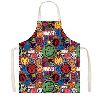 Marvel Người Nhện Siêu Anh Hùng Họa Tiết Hoạt Hình Dễ Thương Tạp Dề Người Lớn Không Tay Chống Bẩn Nhà Bếp Nhà Eo Yếm 2.18