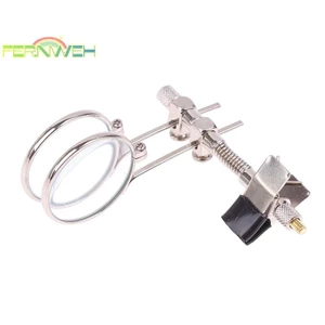 Kính lúp ống kính đôi 5X Kính lúp bằng thép không gỉ di động Đường kính kẹp 25mm Kính lúp một mắt [MỚI]