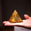 Kim tự tháp pha lê CATIYAHA, Kim tự tháp Citrine Orgonite thủ công 5 / 6 / 8 / 10cm, Nhựa trang trí Thiết kế khối Quà tặng Sự thịnh vượng Thu hút Trang trí nhà pha lê