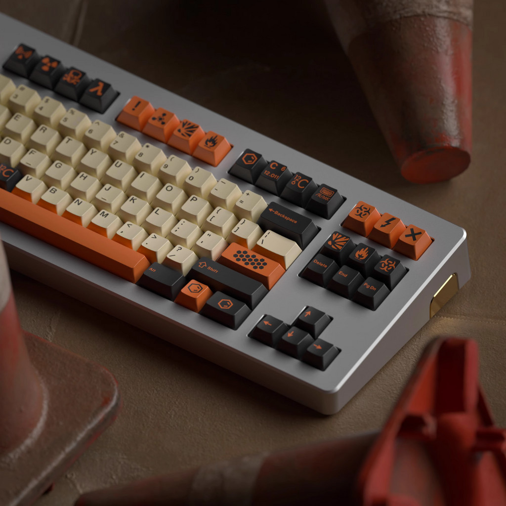 Bộ keycap Cherry JKDK Carbon nhựa PBT cao cấp, nút phím lắp cho bàn ...