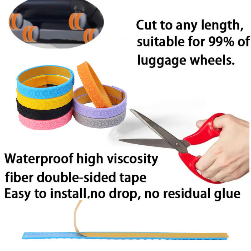 Vỏ Bọc Bảo Vệ Bánh Xe Bằng Silicon Chống Va Chạm Giảm Tiếng Ồn Tiện Dụng DIY