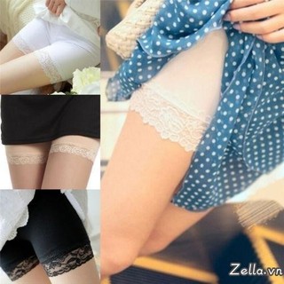 Quần short ren mùa hè dành cho nữ Quần legging bị lỗi Quần an ninh Màu trơn Slim-Fit Đáy mỏng