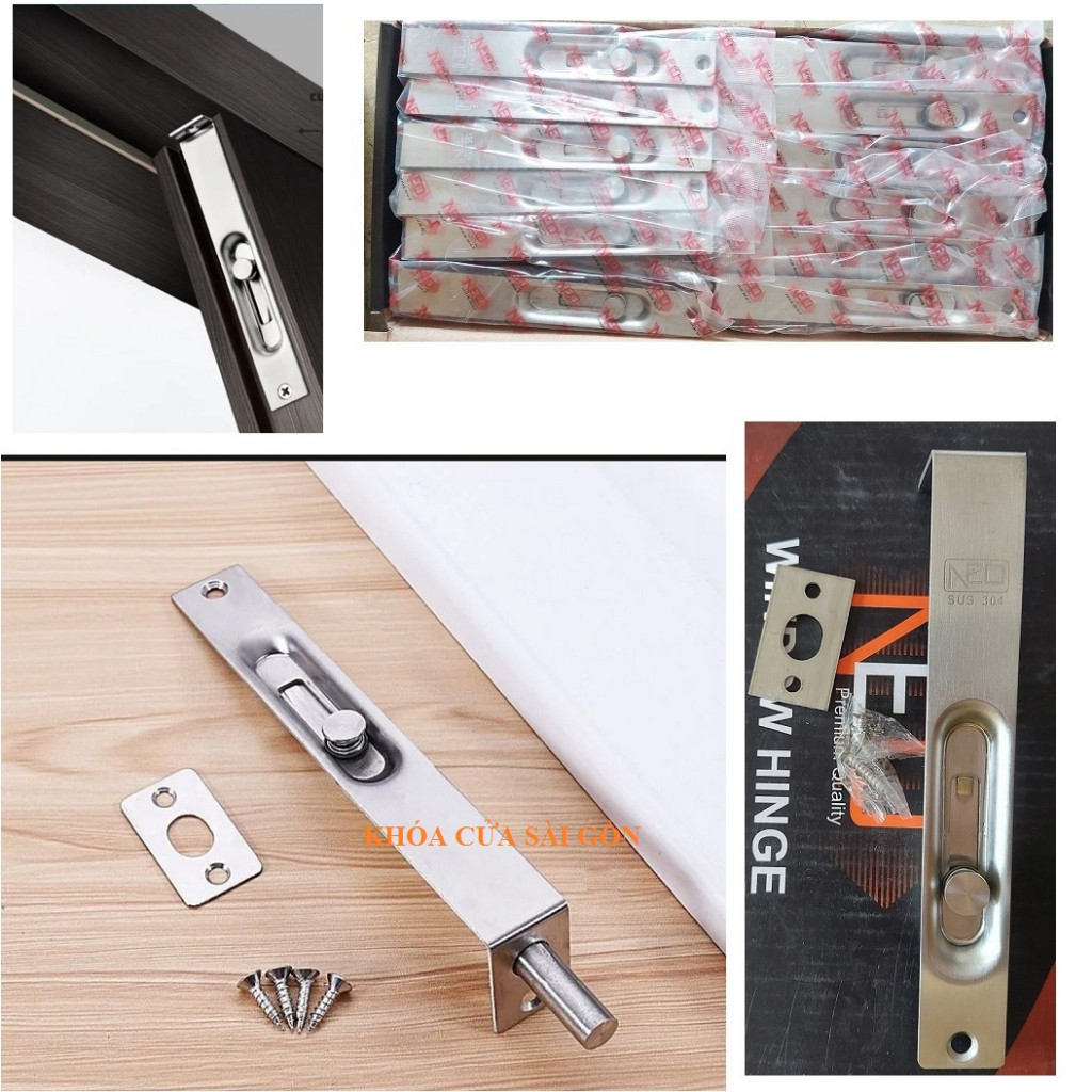 [Hỏa tốc HCM] CHỐT ÂM INOX 304 NEO (NEWNEO) CỬA SẮT, CỬA NHÔM 1 TẤC 5 ...