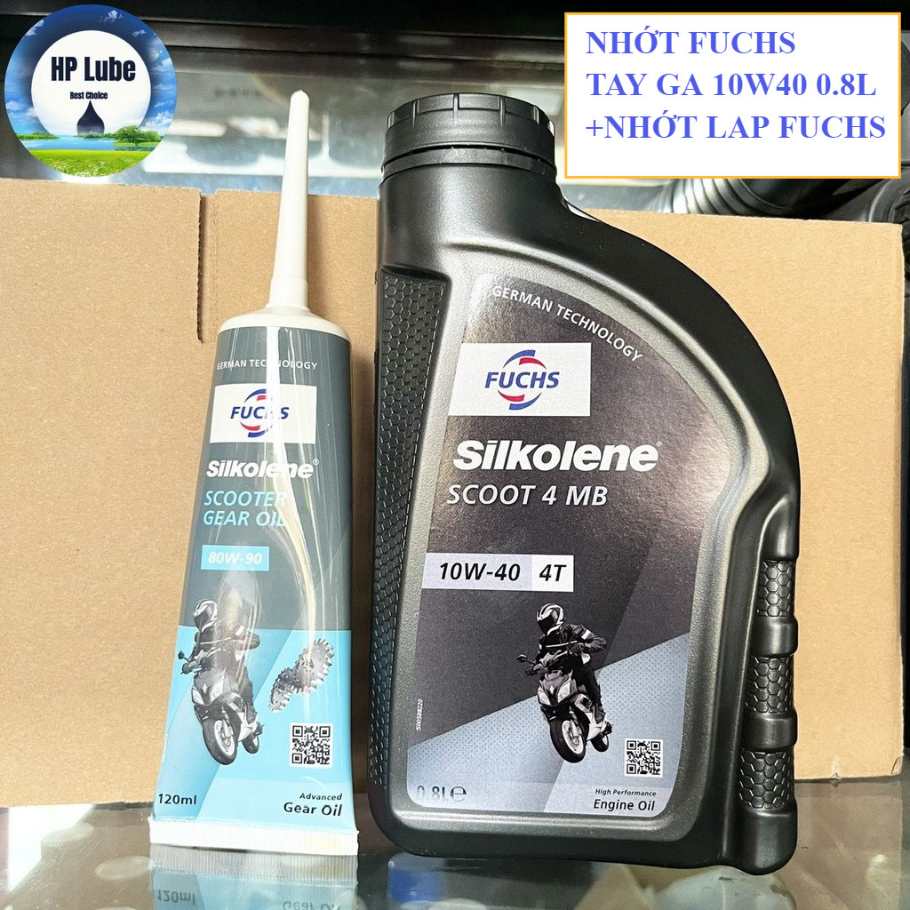 Nhớt Fuchs Silkolene Xe Tay Ga Scoot 4 10w40 800ml Bán Tổng Hợp Kèm ...
