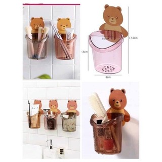 Cốc Dán Tường Đựng Kem Bàn Chải Đánh Răng Vật Dụng Nhỏ ️🐣 Siêu Thị Hoa