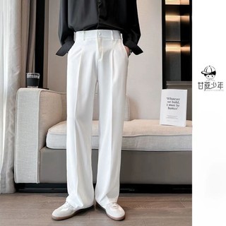 [Plus Size] 130KG Quần Trắng Nam Cưới Quần Dài Thẳng Lớn 9XL 8XL