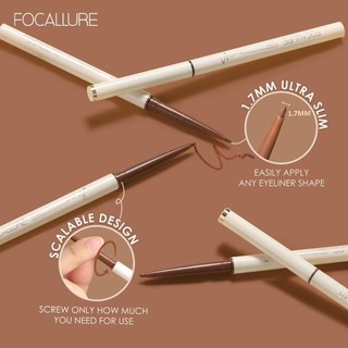FA243 Chì gel Focallure Bút chì kẻ mắt FOCALLURE đầu mảnh 1.7mm chống thấm nước lâu trôi 1g