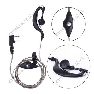 Tai nghe Mic 2 chân PTT màu đen cho đài phát thanh Kenwood QUANSHENG PUXING WOUXUN HYT TYT TH UV5R Tai nghe Phụ kiện tạo kiểu xe hơi