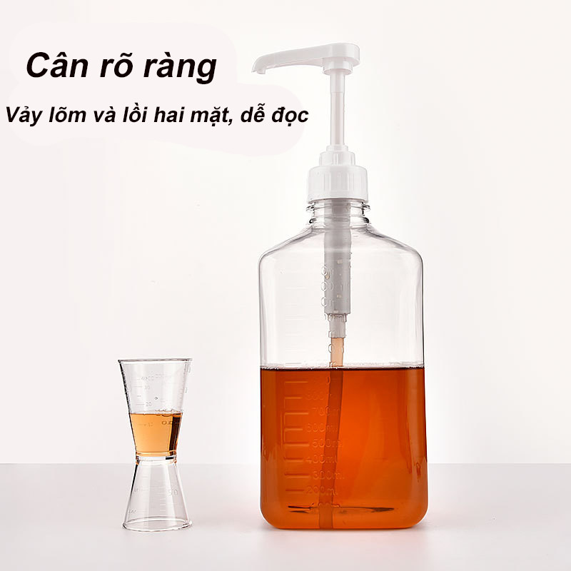 【1600ml】Bình Bơm Đựng Xịt Siro(kèm Cả Vòi Bơm)  ，Có Vòi Pump Định Lượng (5ml / 10ml)
