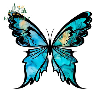 EARLFAMILY 13cm Bướm Dán Xe Máy Windows Mũ Bảo Hiểm Tumbler Chống Thấm Nước Decal Đồ Họa Thời Trang Xe ATV Phụ Kiện Ô Tô Tự Động
