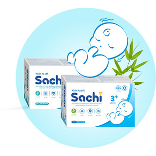 Gạc rơ lưỡi Sachi , Khăn lau hạ sốt 0m+ & 3m+ SACHI , Nước tắm thảo dược Sachi , kem bôi đa năng sachi