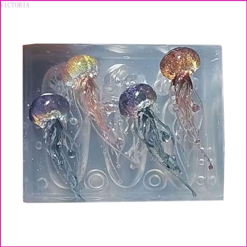 Vic Khuôn móng tay nghệ thuật silicon thạch mềm, tiện lợi, khuôn nhựa DIY đúc móng