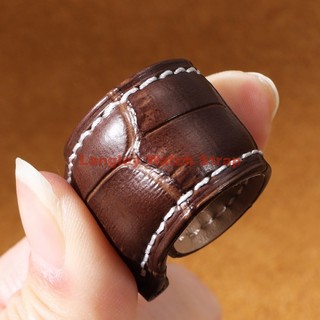 Dây đeo đồng hồ bằng da Geniune 12-24mm 12 / 13 / 14 / 15 / 16 / 17 / 18 / 19 / 20 / 21 / 22 / 23 / 24mm Vàng hồng đen Khóa bướm Dây đeo đồng hồ 20mm 22mm Đen Nâu Vòng tay nam nữ
