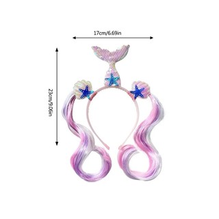 Hum Đáng Yêu Có Sừng Đầu Cho Bé Gái Với Đuôi Cá Thiết Kế Hoạt Hình Hairhoop Cho Tiệc Sinh Nhật Và Sự Kiện Theo Chủ Đề