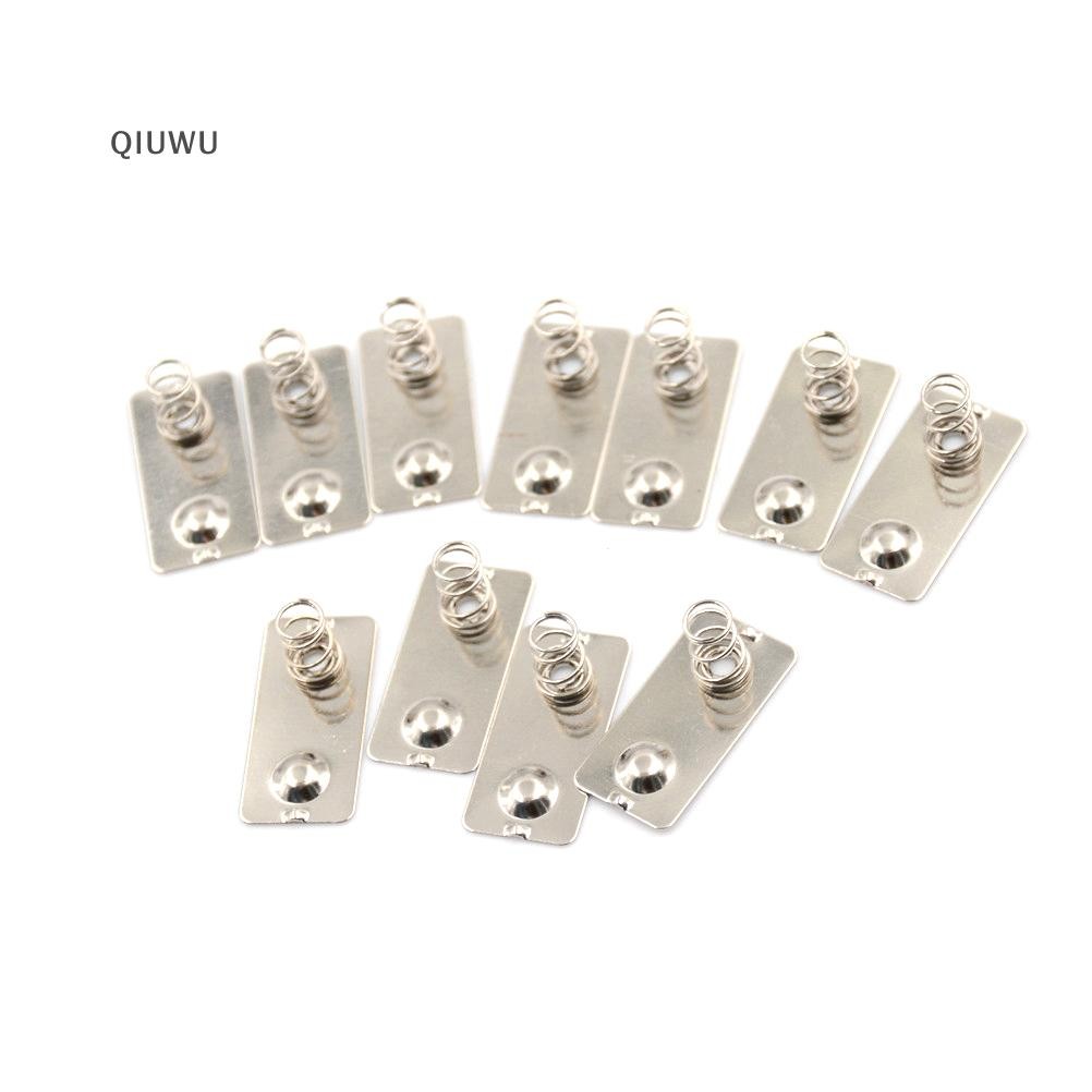 Qiuwu 10 CÁI Pin AA Tấm tiếp xúc lò xo chuyển đổi âm tích cực.