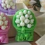 Khuôn giữ silicon hình hạt đậu để trang trí nhà cửa bằng thạch cao hoa tulip