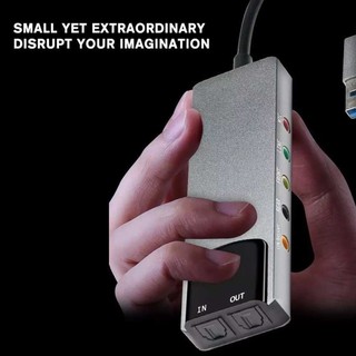 USB 6-in-1 External Optical Sound Card - 5.1 Channel Audio for Enhanced Sound Quality