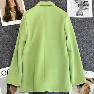 Giao hàng nhanh   Áo khoác mùa xuân cho phụ nữ, màu xanh kẹo, phong cách đường phố, blazer nhỏ cho phụ nữ, phiên bản Hàn Quốc mới 2026 người nổi tiếng internet, thanh lịch, nhỏ nhắn, thoải mái 111