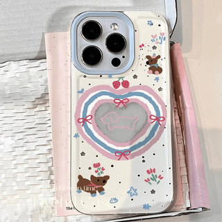 Ins Hàn Quốc Vỏ hình trái tim hoạt hình dễ thương Tương thích cho iPhone 11 15 14 13 12 Pro Xs Max XR X 7 8 6 6s Plus SE Nhật Bản Vỏ điện thoại TPU mềm Vỏ bảo vệ chống sốc