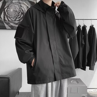 Áo khoác nam GKSSS Nhật Bản phong cách Harajuku dáng rộng giản dị thể thao ngoài trời chất lượng cao Áo khoác chống gió và chống thấm nước