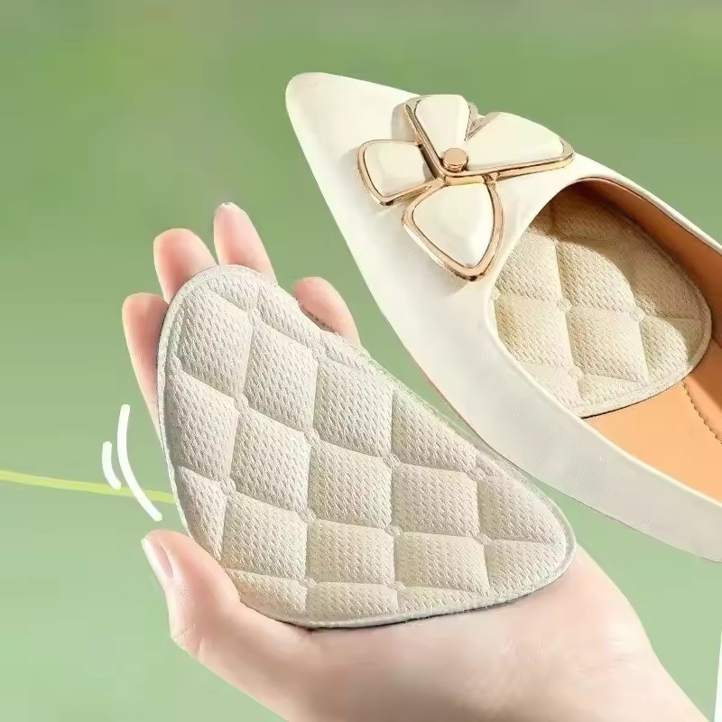 2 Cặp Miếng Lót Chân Trước Giày Cao Gót - Hút Mồ Hôi, Thoáng Khí, Mềm Mại, Chống Mài Mòn, Chống Trơn Trượt - Đệm Giày Chân Nữ - Đế Bảo Vệ Chân Trước
