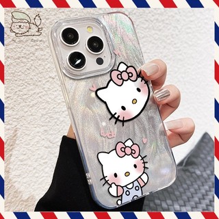 Ốp lưng iPhone chống sốc họa tiết Hello Kitty dễ thương, dành cho iPhone 16/15/14/13/12/11 Pro Max/XR/XS Max.