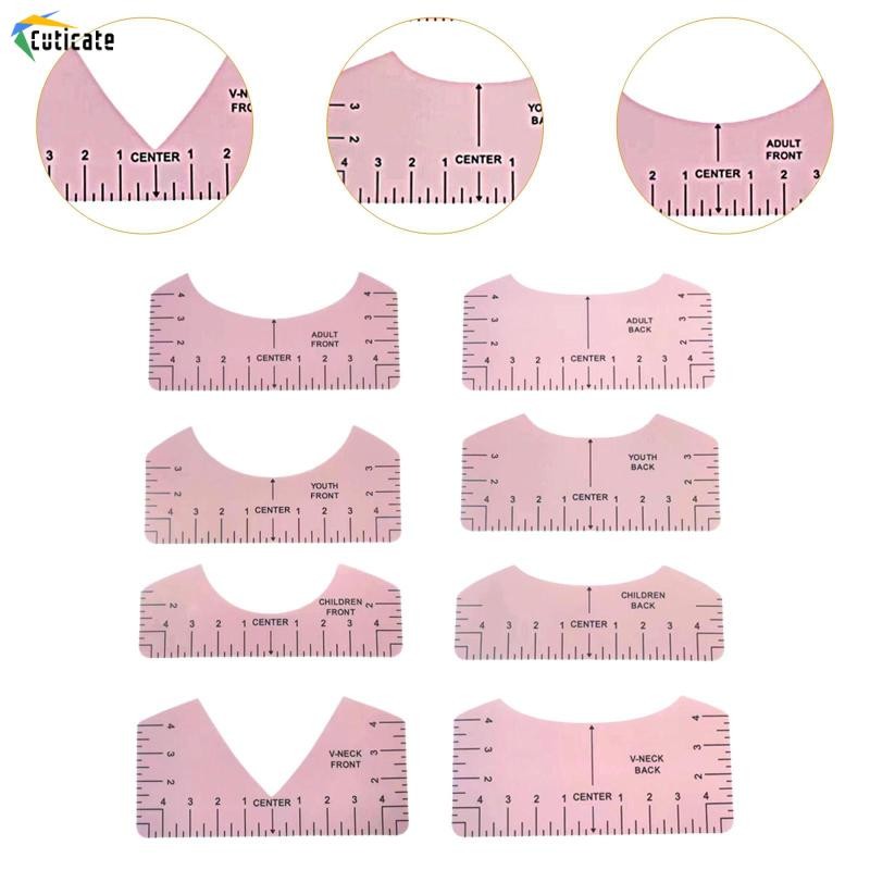 Cutate 8 Miếng Áo Thước Hướng Dẫn Bộ Công Cụ Căn Chỉnh Cho Đồ May Thủ Công