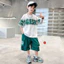 Bộ quần áo cộc bé trai size đại 18-40kg, đồ bộ bé trai áo thun polo kèm quần short 8 9 10 11 tuổi
