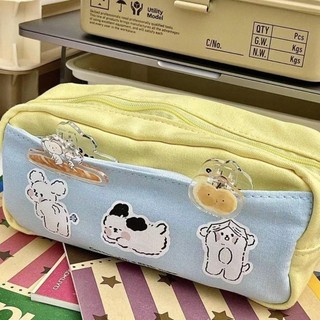 Risedot Đựng Bút Chì / Mỹ Phẩm Sức Chứa Lớn Có Khóa Kéo In Họa Tiết Chú Cún Đa Năng Chất Lượng Cao Cho Học Sinh