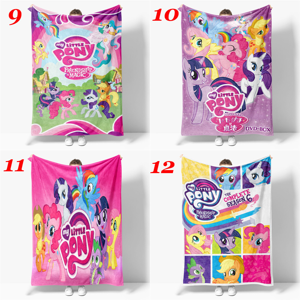 Chăn flannel Đơn Điều Hòa Không Khí 4 Kích Thước Nhỏ my little pony: friendship is magic