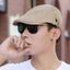 WOODNEST Cabbie Flat Cap, Mũ nồi Cotton có thể điều chỉnh, Thời trang thông thường Bảo vệ tia cực tím Mùa hè Mũ Newsboy Nam
