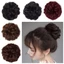 DELMER Xộn Xoăn Chignon, Phần Mở Rộng Tóc Dây Cao Su Tóc Tổng Hợp Bun, Phụ Kiện Tóc Fasion Lông Tơ Co Giãn Scrunchy Tóc Giả Miếng Phụ Nữ