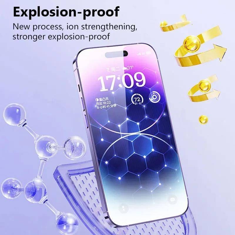 3 Bộ Phim Kính Cường Lực HD 40D Cho iPhone 13 12 Pro Max Mini SE 2020 2022 XR X Chống Trầy X Chống Trầy Xước Bảo Vệ Màn Hình Điện Thoại Chống Cháy Nổ Cho iPhone 15 14 11 8 7 6S Pro Max Plus XS Max