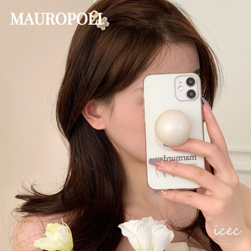 Mauropoli [Sẵn sàng] Kẹp tóc hoa phong cách Mori Nữ bên trán Nổ Kẹp đầu công chúa nhỏ Kẹp đầu