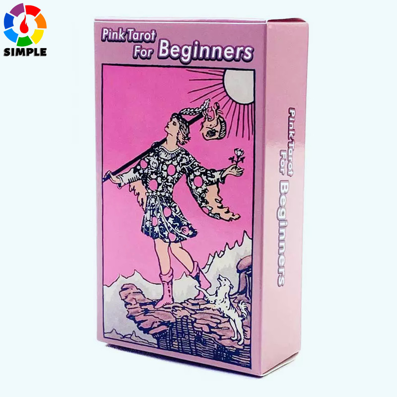Pink Tarot Deck 78 Tarot Cards for Beginners Rider-waite Tarot | Shopee ...