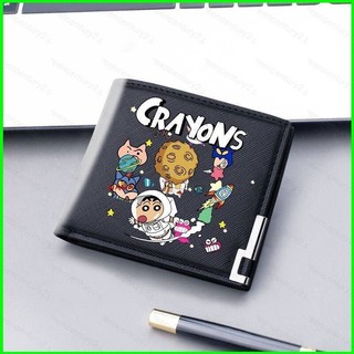 Yg Crayon Shin-chan Hoạt Hình Ví Nữ Ví Đựng Tiền Xu Thời Trang In Đa Năng Nhiều Khe Cắm Thẻ Túi Da Kẹp