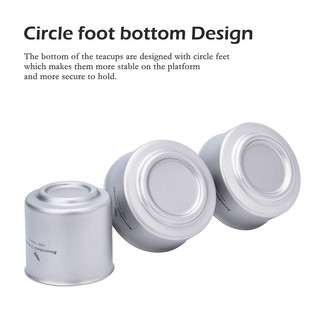 Boundless Voyage 30ml Cốc trà treo tường đôi titan Cốc cà phê Mini