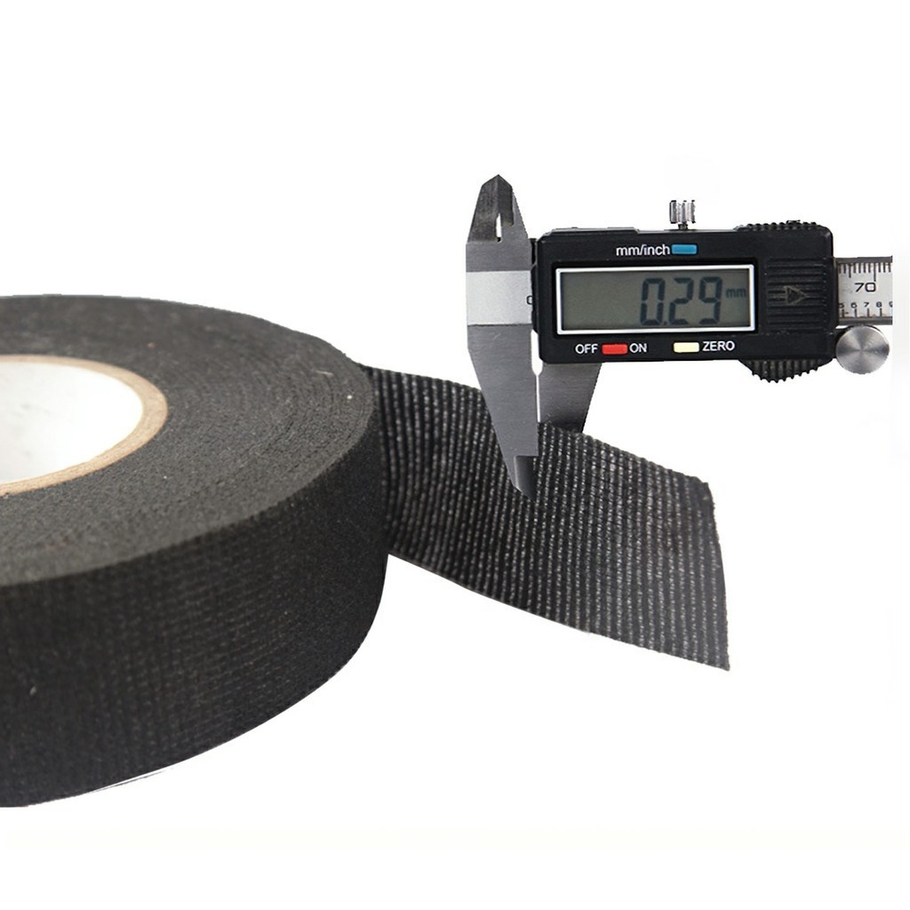 băng keo vải quấn dây điện dài 15m cho xe máy, ô tô: 9mm, 19mm, 25mm FETA