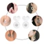 Yoo 6 Chiếc Acrylic Lớn Studs Lưng Đa Năng Earlobe Hỗ Trợ Phong Cách Có Thể Điều Chỉnh Bông Tai Nâng Tai Phụ Kiện C