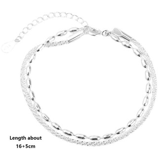 ITRUMPET Vòng tay nữ lấp lánh, dây chuyền bạc Y2K, trang sức tiệc cưới mùa hè, điều chỉnh