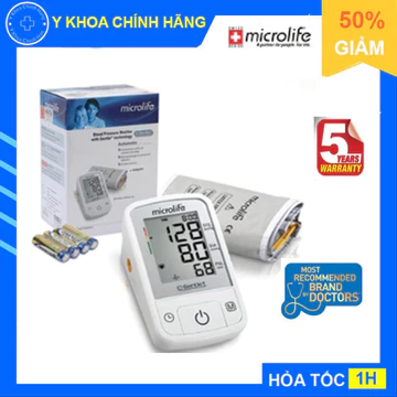 Máy Đo Huyết Áp Bắp Tay Tự Động Microlife A2 Classic | Thương Hiệu Thụy Sĩ_Bảo Hành 5 Năm