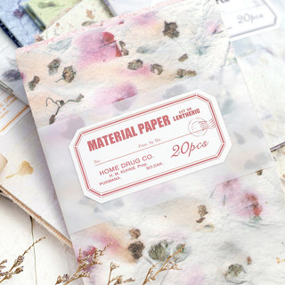 Enwei 20 Chiếc [Intertwined With Beauty Series] Vintage Tạp Chí Chất Liệu Giấy Đặc Biệt / Nhẹ Deco Giấy Thêu Sò Miếng Dán Sổ Lưu Niệm Bộ